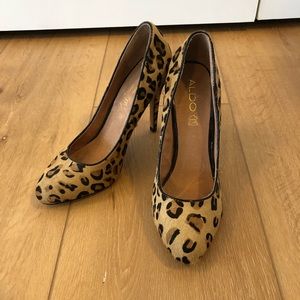 Aldo leopard heels